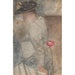 Frau sitzend mit einem flachen Hut, der auf ihrer linken Hand ruht - Carel Adolph Lion Cachet — Ansicht des Kunstwerks