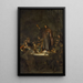 Auferstehung des Lazarus Jean 114144 - Carel Fabritius — gerahmtes Bild an der Wand