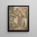 Hof mit Haushaltshilfe - Carel Lodewijk Hansen — gerahmtes Bild an der Wand
