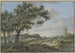 Rechts im Bild, ein Windmühle am Weg, ein Wagen mit Heu - Carel Lodewijk Hansen — Ansicht des Kunstwerks