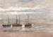 Bateaux de pêche sur la plage de Katwijk à marée montante - Carel Nicolaas Storm van 's Gravesande — Ansicht des Kunstwerks