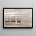 Bateaux de pêche sur la plage de Katwijk à marée montante - Carel Nicolaas Storm van 's Gravesande — gerahmtes Bild an der Wand