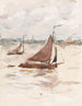 Voiliers de pêche sur l'Escaut - Carel Nicolaas Storm van 's Gravesande — Ansicht des Kunstwerks