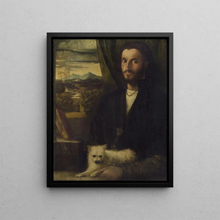 Cariani - Portrait of a Man with a Dog.webp