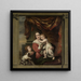 Caritas Gemälde Joanna de Geer 1629-1691 mit ihren Kindern Cécilia Trip 1660-1728 und Laurens Trip geboren 1662 - Ferdinand Bol — gerahmtes Bild an der Wand