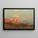Sonnenuntergang über den Lofoten - Carl August Heinrich Ferdinand Oesterley — gerahmtes Bild an der Wand