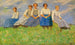 L'étude des jeunes filles - Carl Bantzer — Ansicht des Kunstwerks