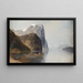 Landschaft des Fjords - Carl Bertold — gerahmtes Bild an der Wand