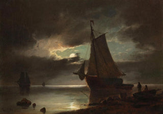 Carl Bille - Mondschein an der Kste.webp