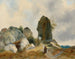 Ein felsiges Landschaftsbild mit einem Einsiedler - Carl Blechen — Ansicht des Kunstwerks