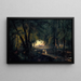 Weg im Wald bei Spandau - Carl Blechen — gerahmtes Bild an der Wand