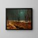 Winterlandschaft im Mondschein - Carl Blechen — gerahmtes Bild an der Wand