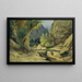 Mühle in einem Tal - Carl Blechen — gerahmtes Bild an der Wand