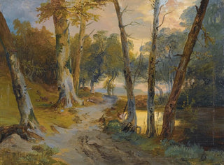 Wald mit kleinem Teich - Carl Blechen — Ansicht des Kunstwerks