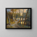 Wald mit kleinem Teich - Carl Blechen — gerahmtes Bild an der Wand