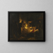 Anbetung der Hirten - Carl Bloch — gerahmtes Bild an der Wand