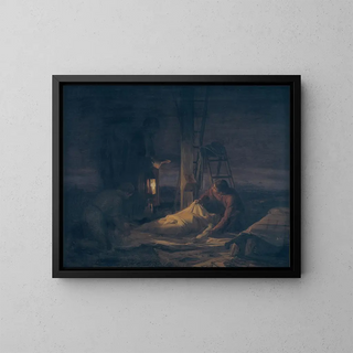 La Descente de la Croix - Carl Bloch — gerahmtes Bild an der Wand