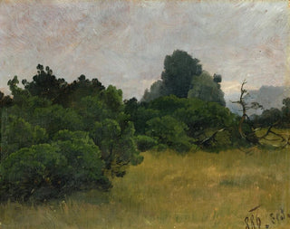 Skizze einer Baumgruppe - Carl Bolze — Ansicht des Kunstwerks