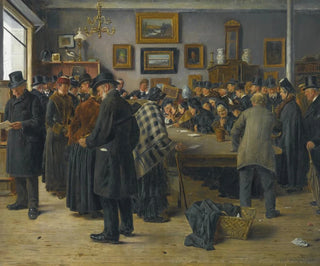 in der Auktionshalle - Carl Carlsen — Ansicht des Kunstwerks