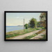 Küstenlandschaft mit Kronborg im Hintergrund, Sommer - Carl Carlsen — gerahmtes Bild an der Wand
