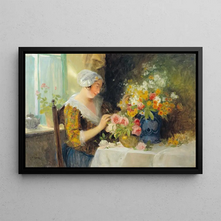 Carl Duxa - Beim Blumen arrangieren.webp