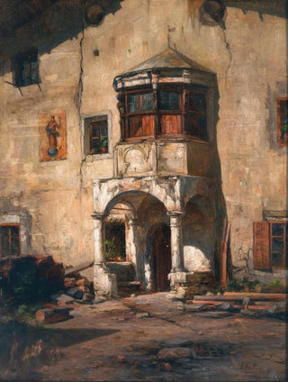 Carl Eduard Onken - An Inner Courtyard in the South.webp