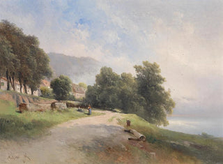 Garten aus Holz in der Vorstadt von Passau - Carl Franz Emanuel Haunold — Ansicht des Kunstwerks