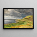 Abwärts gerichtete Regenwolken an der dänischen Küste - Carl Frederik Aagaard — gerahmtes Bild an der Wand