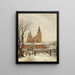 Rosenborg im Winter - Carl Frederik Aagaard — gerahmtes Bild an der Wand