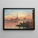 Venedig bei Sonnenuntergang - Carl Frederik Aagaard — gerahmtes Bild an der Wand
