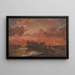 Wrack an der Westküste Jütlands bei Sonnenuntergang - Carl Frederik Sørensen — gerahmtes Bild an der Wand
