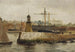 Hafen von Malmö bei grauem Wetter - Carl Frederik Sørensen — Ansicht des Kunstwerks