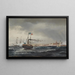 Besuch des Königs von Schweden in Kronborg - Carl Frederik Sørensen — gerahmtes Bild an der Wand