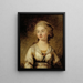 L'actrice Anna Sofia Hagman - Carl Frederik von Breda — gerahmtes Bild an der Wand