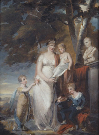 Carl Frederik von Breda - Queen Fredrika with her children.webp
