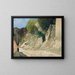 Eine steile Steigung in Montigny-sur-Loing - Carl Fredrik Hill — gerahmtes Bild an der Wand