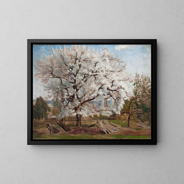 Pommier en fleurs - Carl Fredrik Hill — gerahmtes Bild an der Wand