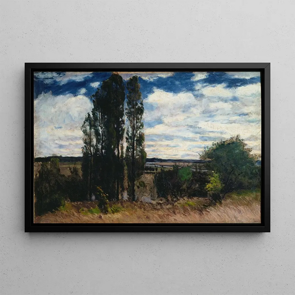 Carl Fredrik Hill - Seine Landscape with Poplars.webp