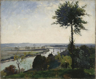 L Baum und der Fluss III: Die Seine bei Bois-le-Roi - Carl Fredrik Hill — Ansicht des Kunstwerks