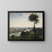 L Baum und der Fluss III: Die Seine bei Bois-le-Roi - Carl Fredrik Hill — gerahmtes Bild an der Wand