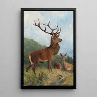 Carl Friedrich Deiker - A Dominant Stag.webp