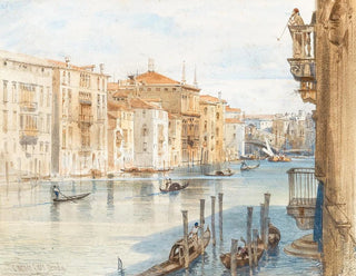 Großer Kanal und Rialto-Brücke - Carl Friedrich Heinrich Werner — Ansicht des Kunstwerks