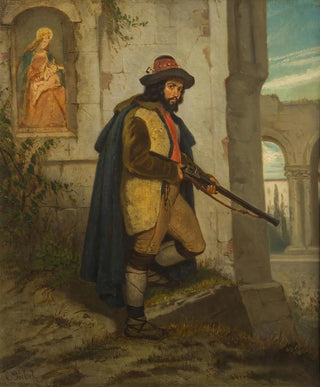 Carl Goebel the younger - A Man with a Rifle.webp