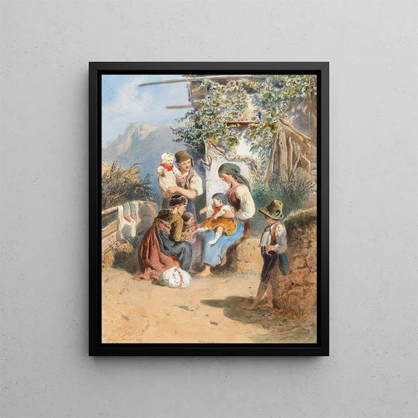 Carl Goebel the younger - A peasant family idyl.webp