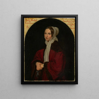 Carl Gottlieb Peschel - Bildnis Frau Agnes Peschel Gattin des Knstlers.webp