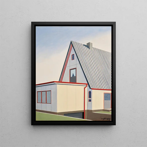 Ohne Titel - Carl Grossberg — gerahmtes Bild an der Wand