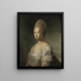 Caroline Mathilde Königin von Dänemark - Carl Gustaf Pilo — gerahmtes Bild an der Wand