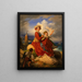 Die Frau des Fischers von Nettuno - Carl Gustaf Plagemann — gerahmtes Bild an der Wand