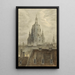 L'église Notre-Dame de Dresde - Carl Gustav Carus — gerahmtes Bild an der Wand