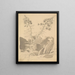 Studie einer Epilobe - Carl Gustav Carus — gerahmtes Bild an der Wand
